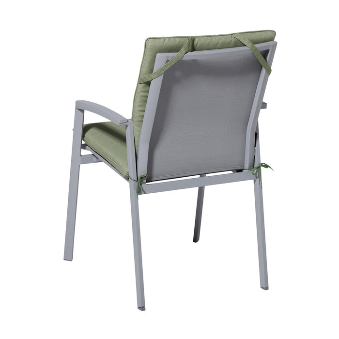 Madison -  Stapelstoelkussen Panama sage - Ca. 97x49 cm - Set van 4