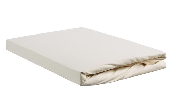 Ambiante Jersey - Hoeslaken - 180x200|210 - Gebroken wit