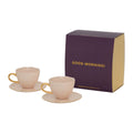 Urban Nature Culture Good Morning Kop Cappuccino/Thee en Bord Oudroze – Set van 4 - In Geschenkverpakking