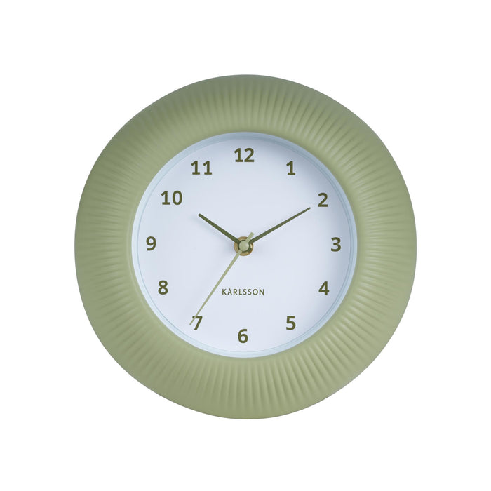 Karlsson Wandklok Tender Rib - Theegroen - Ø25cm