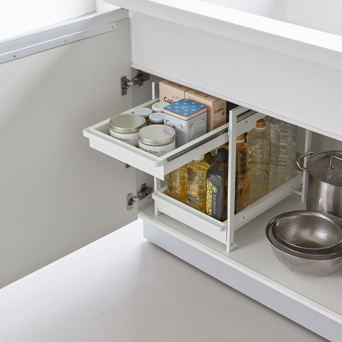 Yamazaki Keukenkast Organizer - 2 niveaus - Tower - Wit