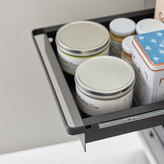 Yamazaki Keukenkast Organizer - 2 niveaus - Tower - Zwart