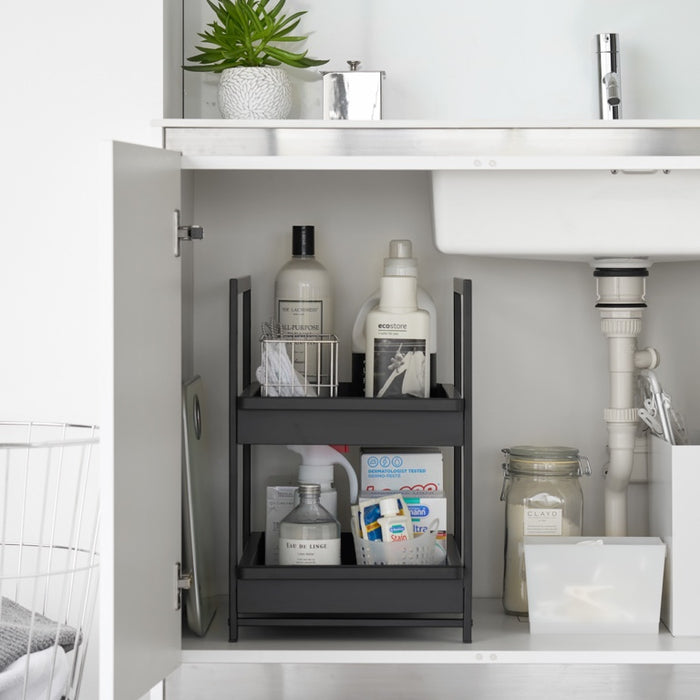 Yamazaki Keukenkast Organizer - 2 niveaus - Tower - Zwart