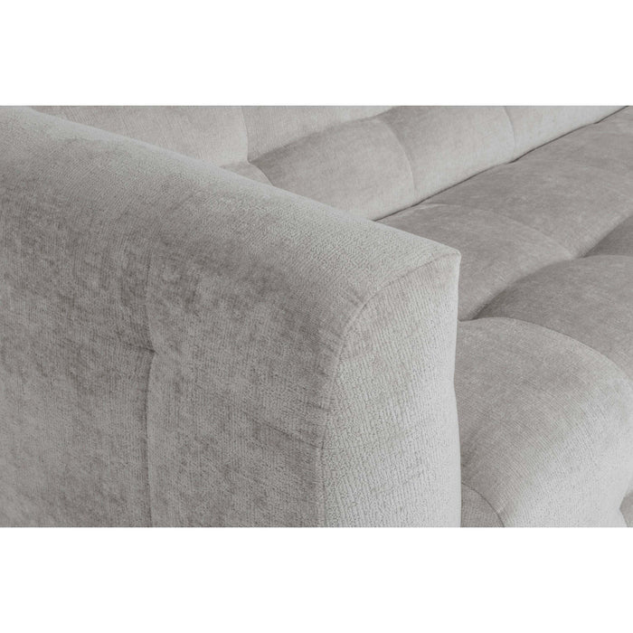 by fonQ Mush Hoekbank met Chaise Longue Links - Chenille - Ivoor
