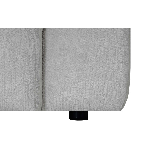 by fonQ Mush Hoekbank met Chaise Longue Links - Chenille - Ivoor