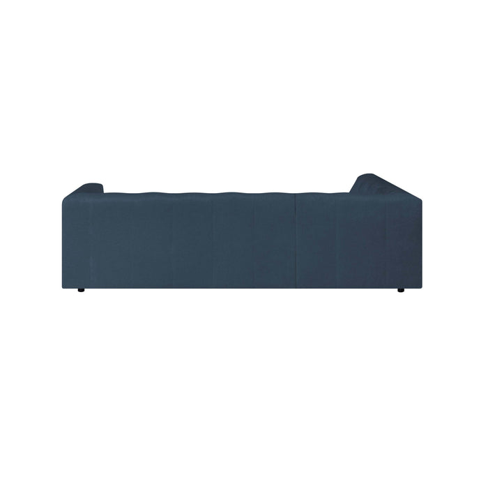 by fonQ Mush Hoekbank Links - Chenille - Blauw