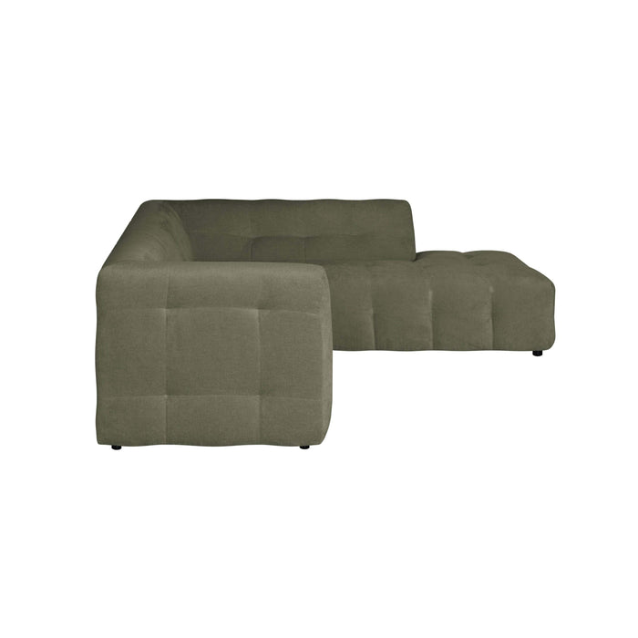 by fonQ Mush Hoekbank Rechts - Chenille - Groen