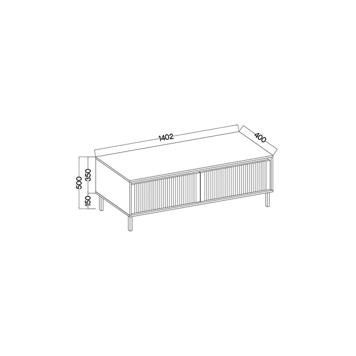 by fonQ Ovara Tv-meubel B 140 cm - 2 Lades