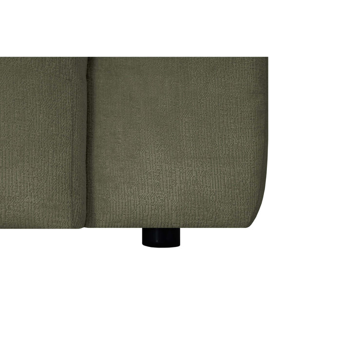 by fonQ Mush Hoekbank met Chaise Longue Links - Chenille - Groen