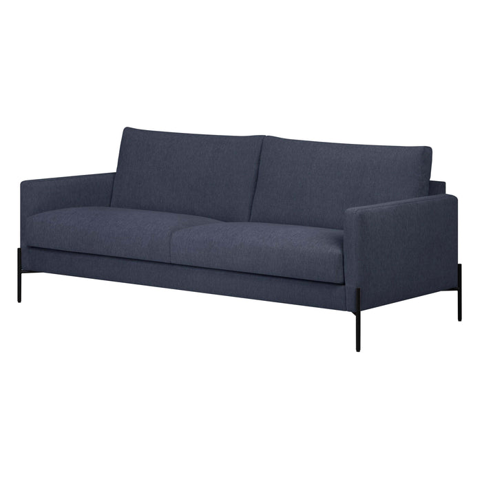 by fonQ Sora 2-zitsbank - Linnen - Donkerblauw