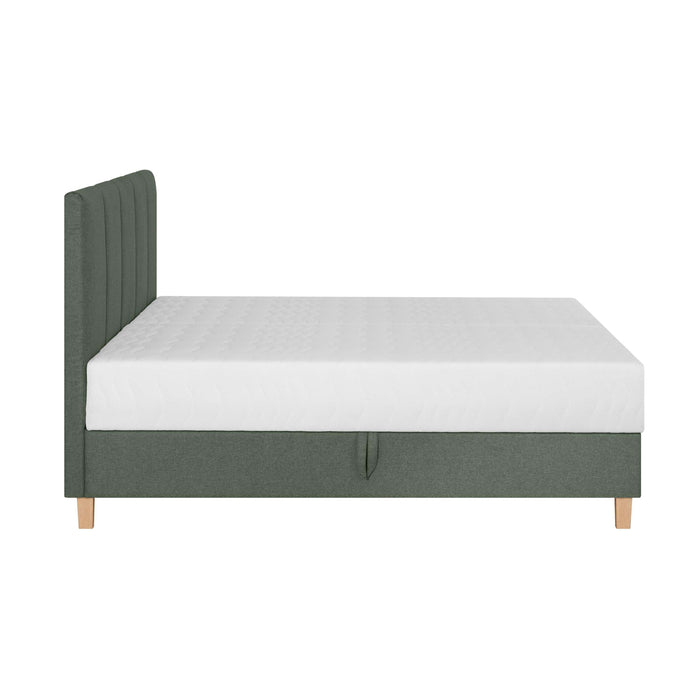 by fonQ Fjora Boxspring met Opbergruimte 160 x 200 cm - Groen