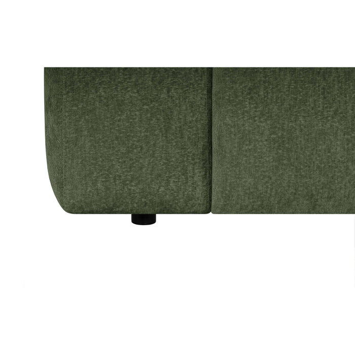 by fonQ Plume 3-zits Hoekbank Rechts - Chenille - Groen