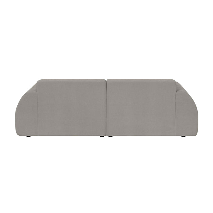 by fonQ Bink 2,5-zits Hoekbank met Chaise Longue Links - Bouclé - Grijs