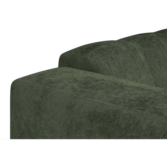by fonQ Plume Fauteuil - Chenille - Groen