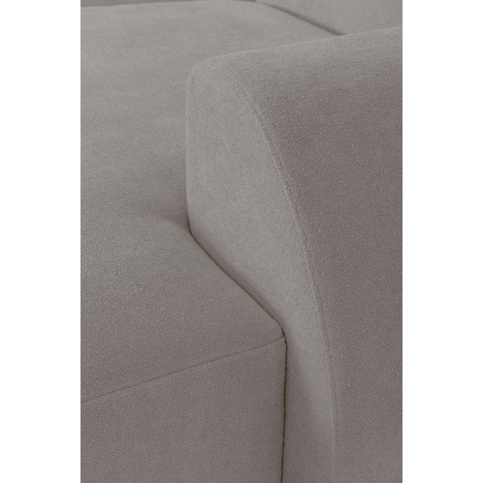 by fonQ Bink 3-zits Hoekbank met Chaise Longue Rechts - Bouclé - Ecru