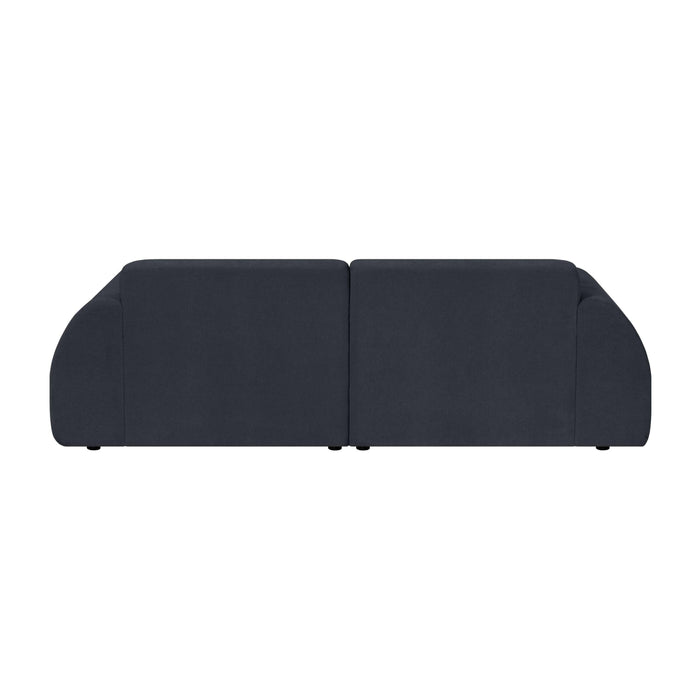 by fonQ Bink 2,5-zits Hoekbank met Chaise Longue Links - Bouclé - Zwart
