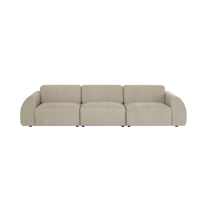 by fonQ Bink 3-zitsbank - Bouclé - Beige