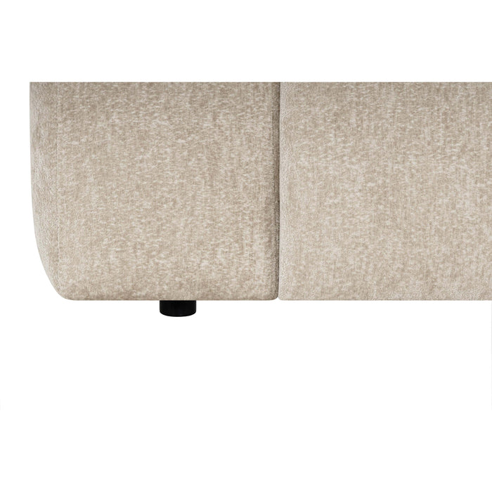 by fonQ Plume 3-zits Hoekbank Links - Chenille - Beige