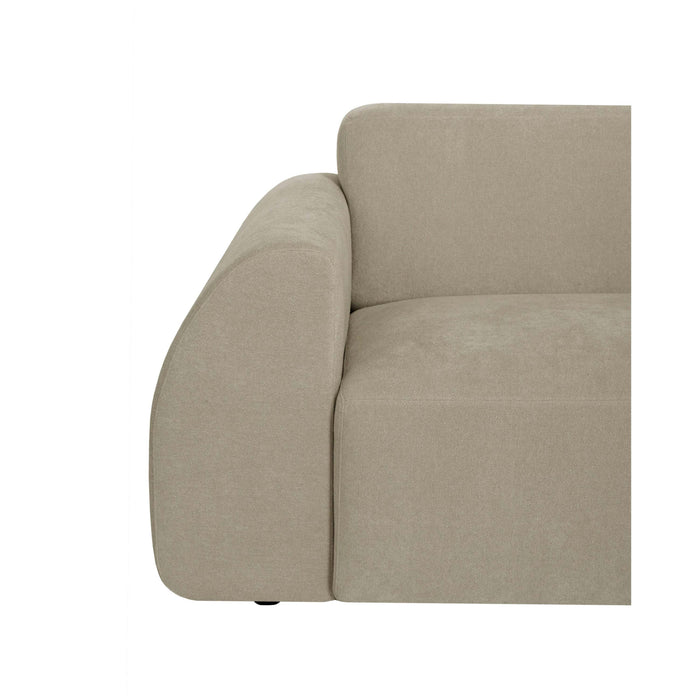 by fonQ Bink 3-zits Hoekbank met Chaise Longue Rechts - Bouclé - Beige