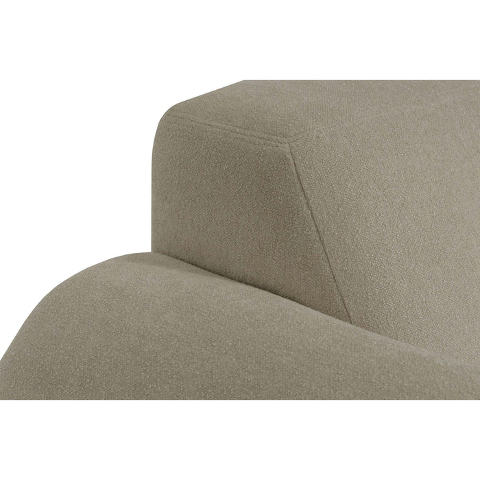 by fonQ Bink 3-zits Hoekbank met Chaise Longue Rechts - Bouclé - Beige