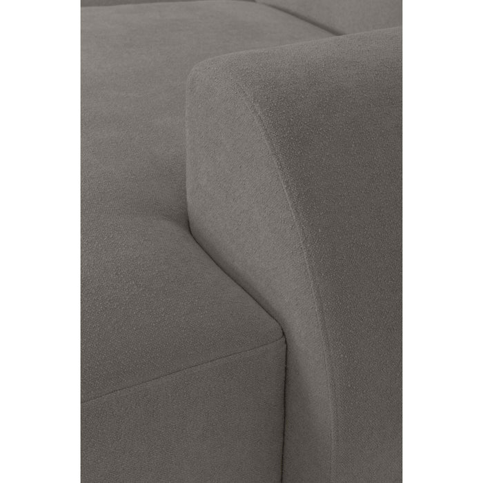 by fonQ Bink 3-zits Hoekbank met Chaise Longue Rechts - Bouclé - Grijs