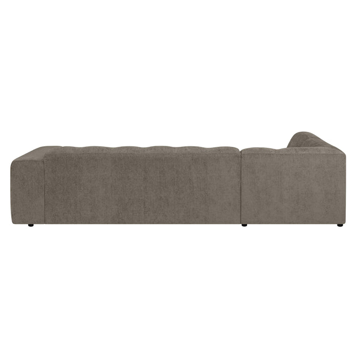 by fonQ Plume 3-zits Hoekbank Links - Chenille - Mocca