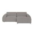 by fonQ Bink 2,5-zits Hoekbank met Chaise Longue Rechts - Bouclé - Grijs