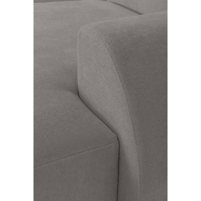 by fonQ Bink 2,5-zits Hoekbank met Chaise Longue Rechts - Bouclé - Grijs