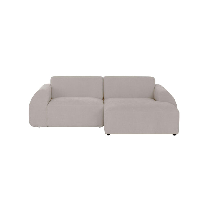 by fonQ Bink 2,5-zits Hoekbank met Chaise Longue Rechts - Bouclé - Ecru