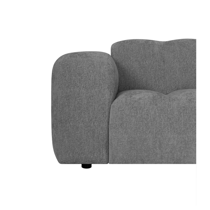by fonQ Plume Fauteuil - Chenille - Antraciet