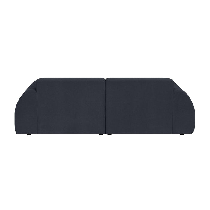by fonQ Bink 2,5-zits Hoekbank met Chaise Longue Rechts - Bouclé - Zwart