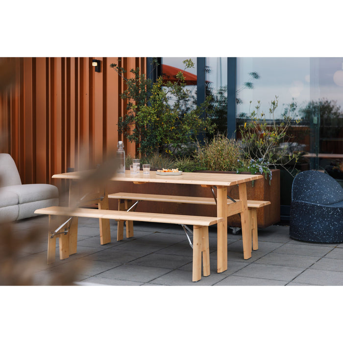 Zuiver Avenue Tuinbank Hout Opklapbaar Naturel| Bruin