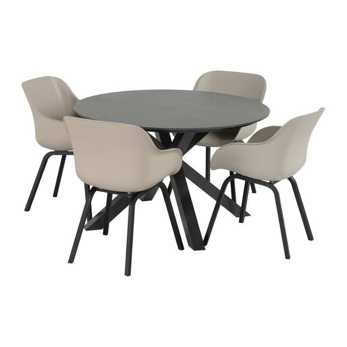 Hartman Xander Tuintafel Rond Ø 120 cm - Antraciet