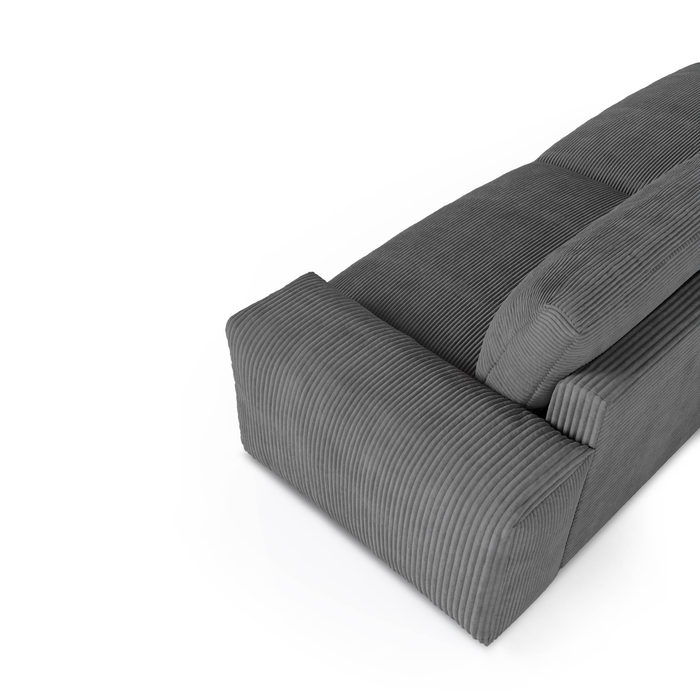 Sofa 3 zits corduroy soft touch crème 220cm