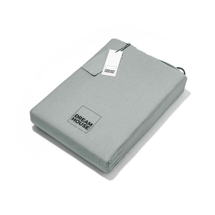 Dekbedovertrek Stone Washed - 100% Natuurlijk - Groen - 240x220cm