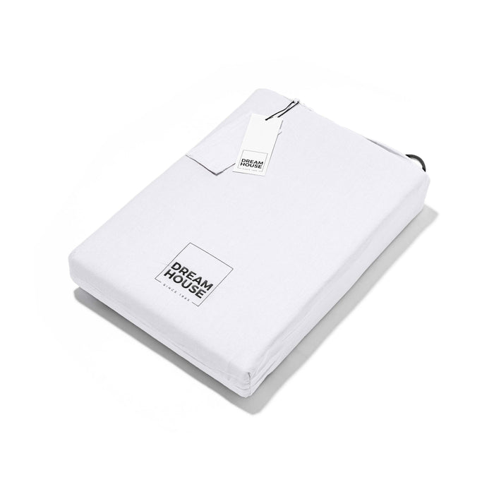 Dekbedovertrek Stone Washed - 100% Natuurlijk - Wit - 240x220cm