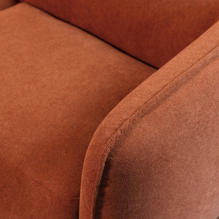 by fonQ Soft Hoekbank met Chaise Longue Links - Micro Chenille - Terra