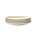 by fonQ Mixed Ceramics Ontbijtborden 4st. - Ø 22 cm - Crème