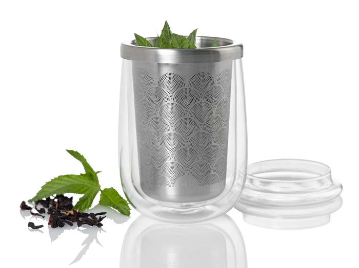 Theeglas met Theefilter, Dubbelwandig, 0.4 L - AdHoc | Fusion