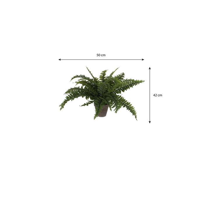 Mica Decorations Boston Varen Kunstplant - H42 x Ø50 cm - Groen