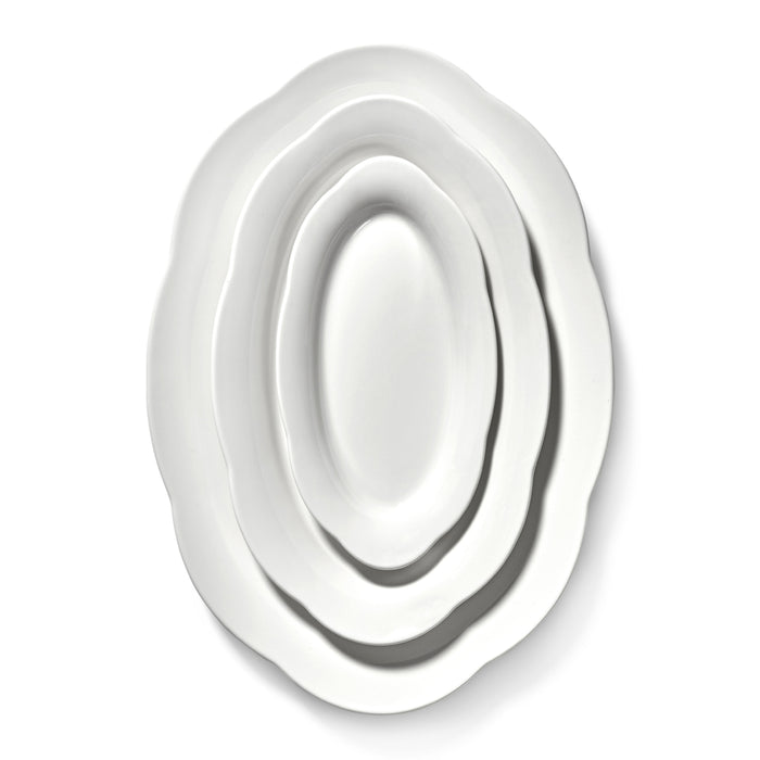 SERAX - Sergio Herman - Silhouette Diep Bord Ovaal - Wit - Set van 2