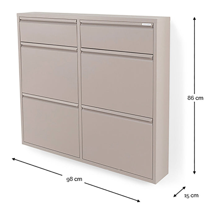Spinder Design Billy 6 Schoenenkast - Silky Taupe