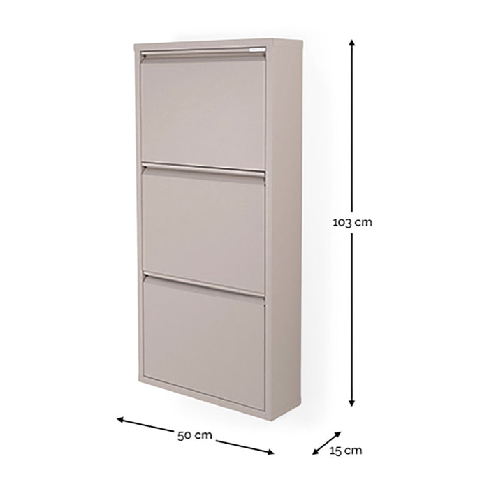 Spinder Design Billy 3 Schoenenkast - Silky Taupe