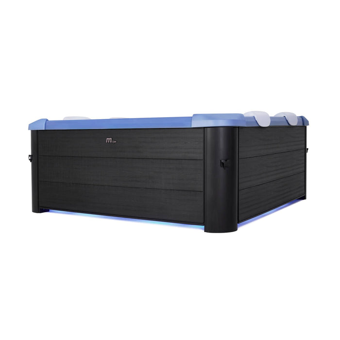 sweeek - 6-persoons vaste hydro-massage spa, 4 kussens 160cm