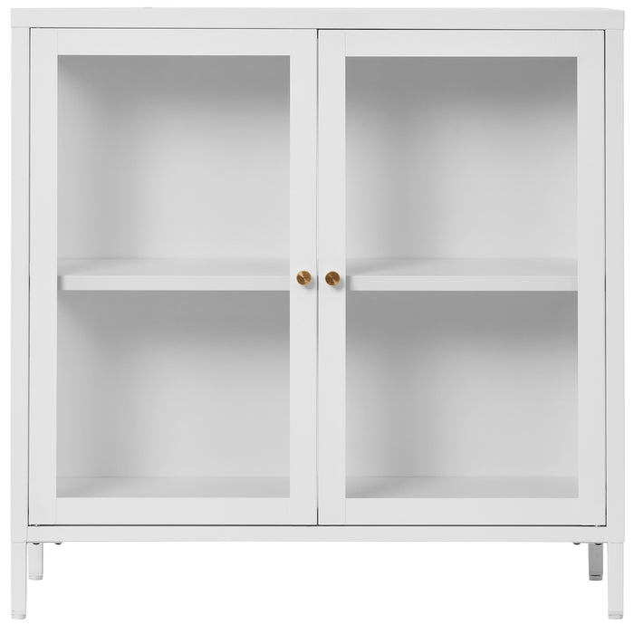 House Nordic Dalby Wit | Glas Opbergkast 2-Deuren