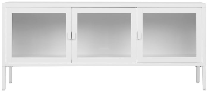House Nordic Brisbane Wit | Glas TV-Meubel W130 cm