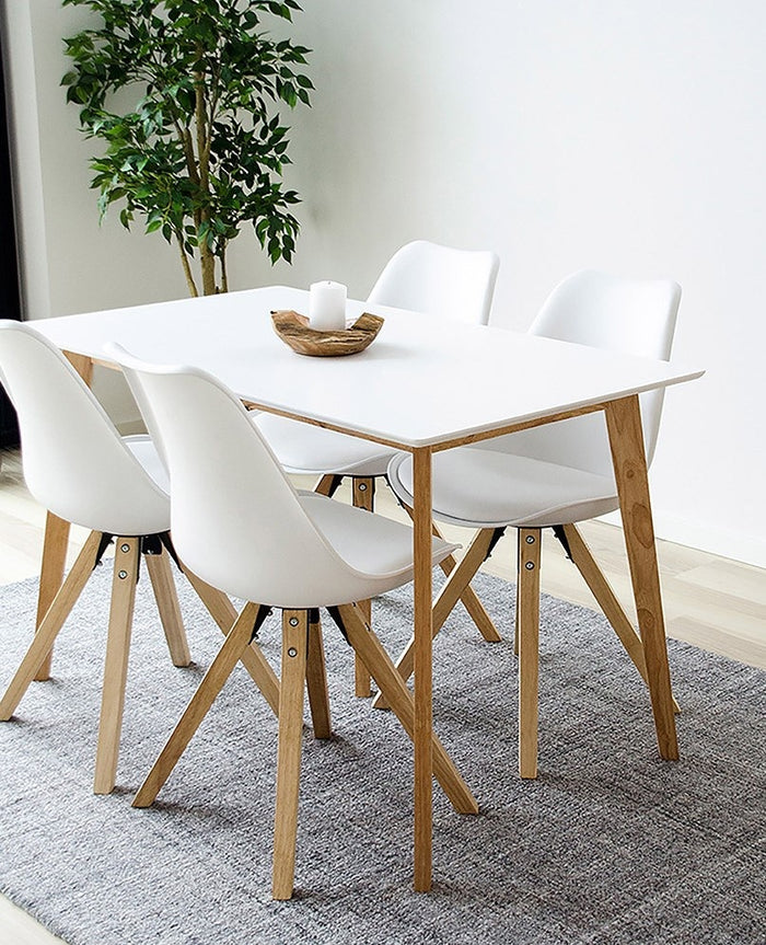 House Nordic Vojens Rechthoekige Eettafel Wit