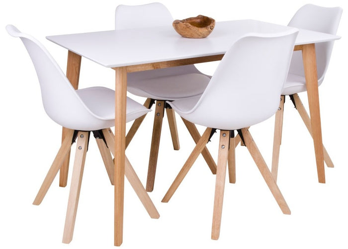 House Nordic Vojens Rechthoekige Eettafel Wit