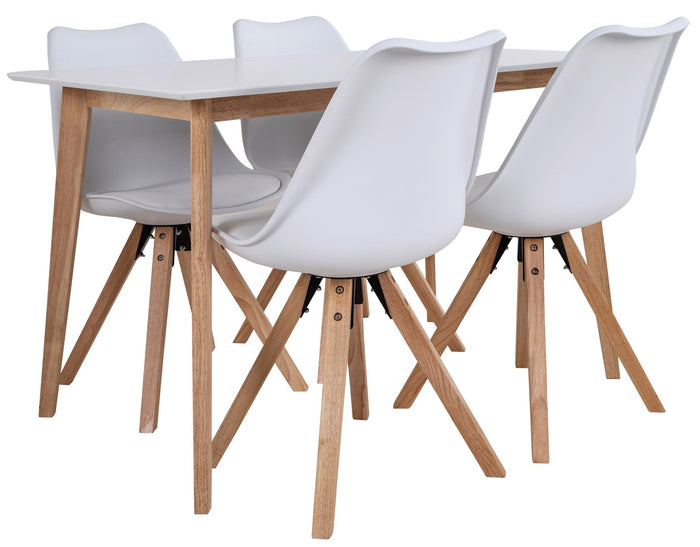 House Nordic Vojens Rechthoekige Eettafel Wit