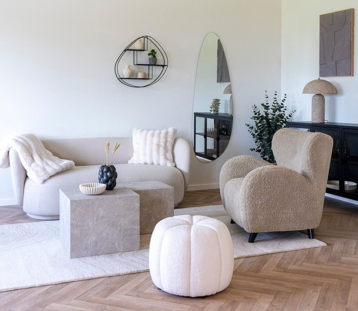House Nordic Prague Beige Salontafel Set Marmerlook
